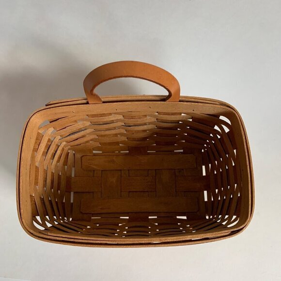 Bradford Basket Company 1990s Hanging Handwoven Vintage Basket - Picture 2 of 8